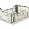 AYKASA Folding Crate - Medium - Light Grey