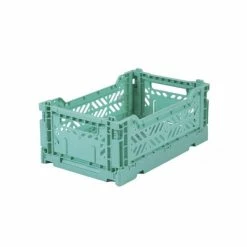 AYKASA - Small Folding Storage Crate: Ocean