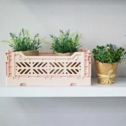 AYKASA Folding Crate Medium Milk Tea