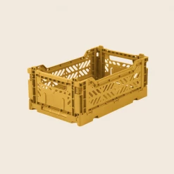 AYKASA Mini Folding Crate | Mustard