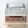 AYKASA Small Folding Storage Crate: Coconut Milk