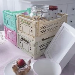 AYKASA Folding Crate Medium Orchid