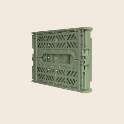 AYKASA Midi Folding Crate | Almond Green