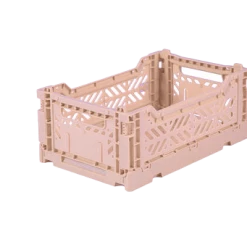 AYKASA Mini Foldable Crate - Milk Tea