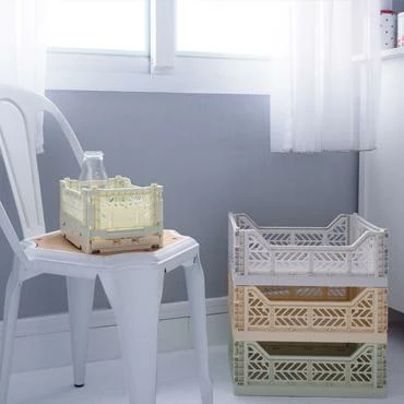 AYKASA Folding Crate Mini Coconut Milk 8 AYKASA Folding Crate Mini Coconut Milk