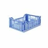 AYKASA Medium Folding Storage Crate: Baby Blue
