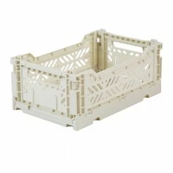 AYKASA Foldable Crate Midi Coconut Milk