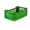 AYKASA Small Folding Storage Crate Green