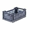AYKASA Small Folding Storage Crate: Cobalt Blue