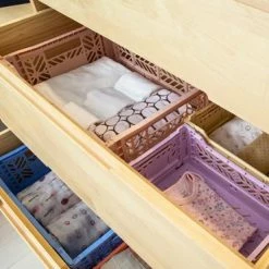 AYKASA Folding Crate Medium Orchid