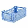AYKASA Small Folding Storage Crate: Baby Blue 1 AYKASA Small Folding Storage Crate: Baby Blue