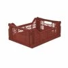 AYKASA Medium Folding Storage Crate: Tile Red
