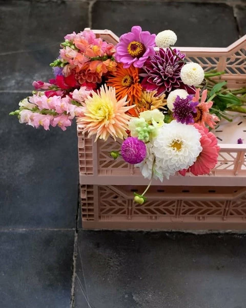 AYKASA Medium Folding Storage Crate: Warm Taupe 4 AYKASA Medium Folding Storage Crate: Warm Taupe