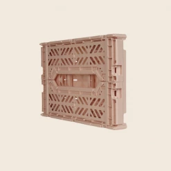 AYKASA Mini Folding Crate | Milk Tea