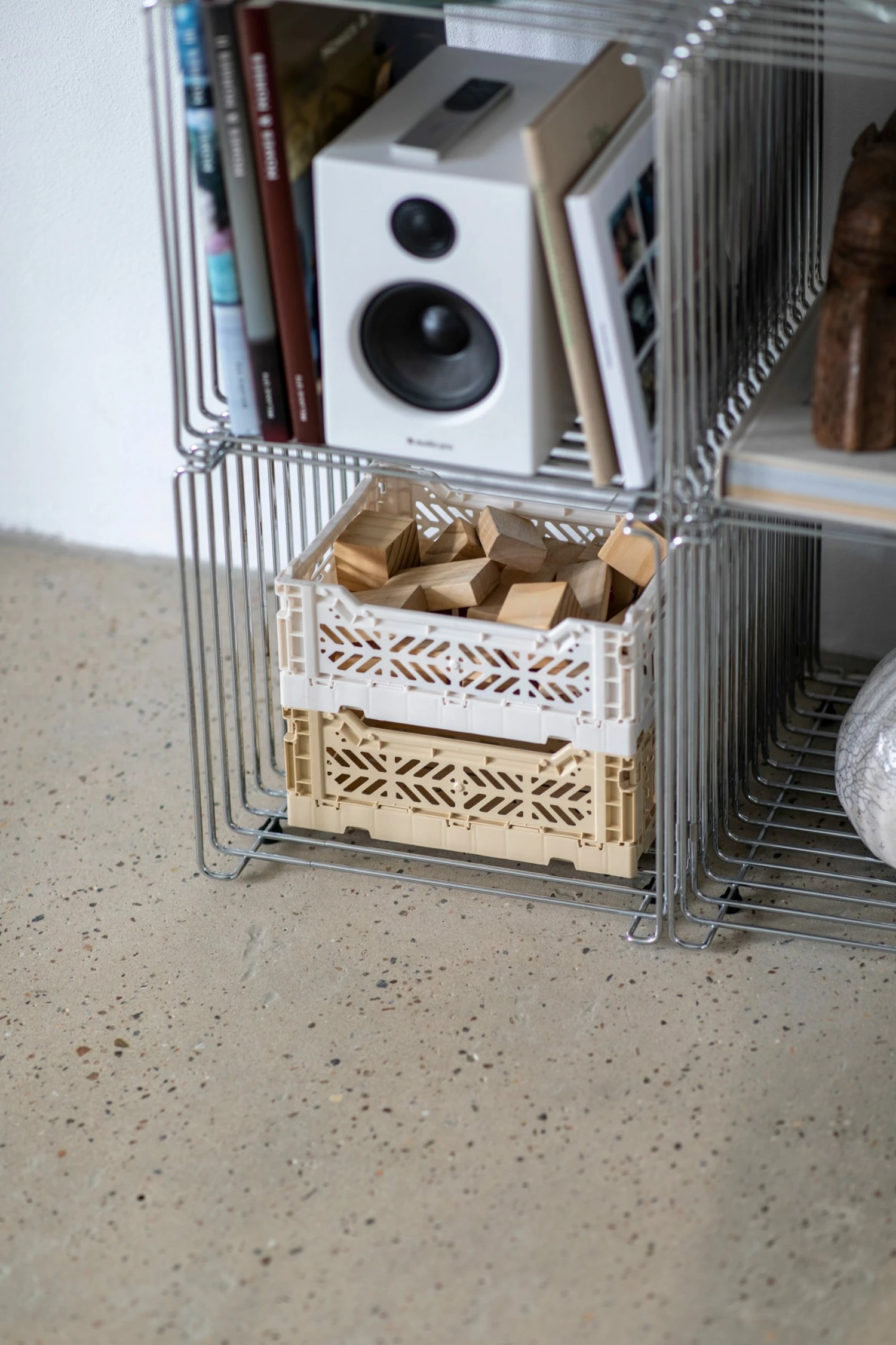 AYKASA Mini Storage Crate - Coconut Milk 3 AYKASA Mini Storage Crate - Coconut Milk