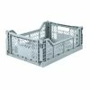 AYKASA Medium Folding Storage Crate: Pale Blue 1 AYKASA Medium Folding Storage Crate: Pale Blue