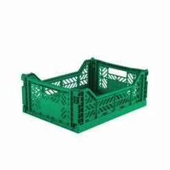 AYKASA Folding Crate Medium Dark Green