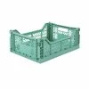AYKASA - Medium Folding Storage Crate: Ocean