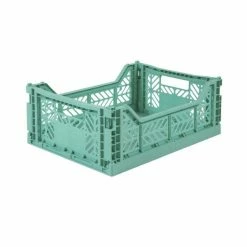 AYKASA - Medium Folding Storage Crate: Ocean