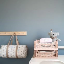 AYKASA Small Folding Storage Crate: Warm Taupe