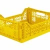 AYKASA Folding Crate - Medium - Yellow 1 AYKASA Folding Crate - Medium - Yellow