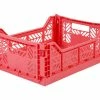 AYKASA Folding Crate - Medium - Dark Pink