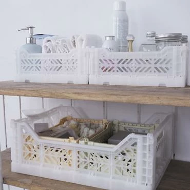 AYKASA Folding Crate Mini Coconut Milk 5 AYKASA Folding Crate Mini Coconut Milk