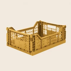 AYKASA Midi Folding Crate | Mustard