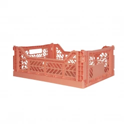 AYKASA Midi Folding Crate | Salmon