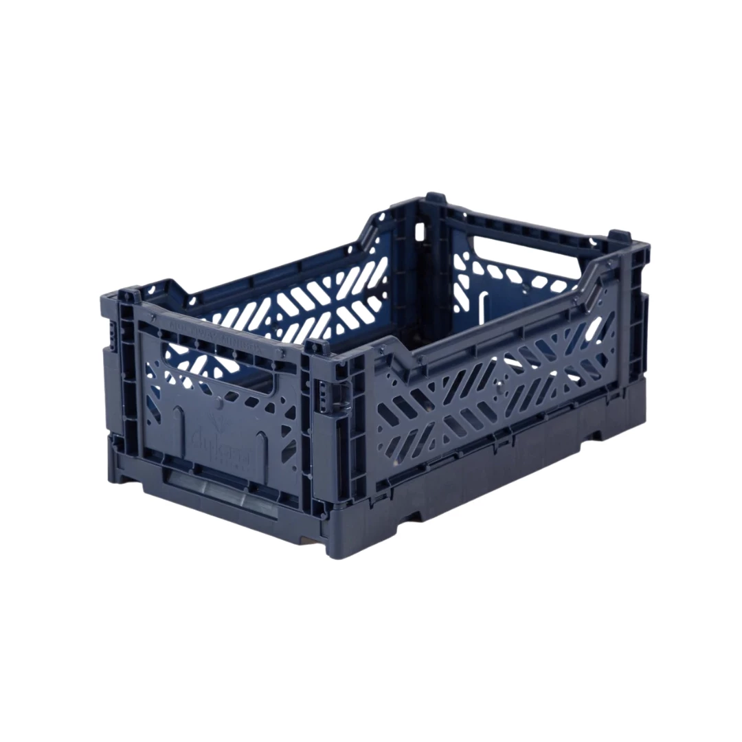 AYKASA Mini Folding Crate | Navy Blue 3 AYKASA Mini Folding Crate | Navy Blue