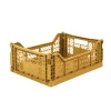 AYKASA Midi Folding Crate | Mustard