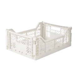 AYKASA Midi Folding Crate | Coconut Milk