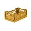 AYKASA Mini Folding Crate | Mustard 1 AYKASA Mini Folding Crate | Mustard